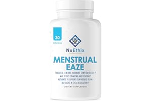 NuEthix Formulations Menstrual Eaze Dietary Supplement, Targeted Feminine Hormone Symptom Relief, 30 Serving Bottle