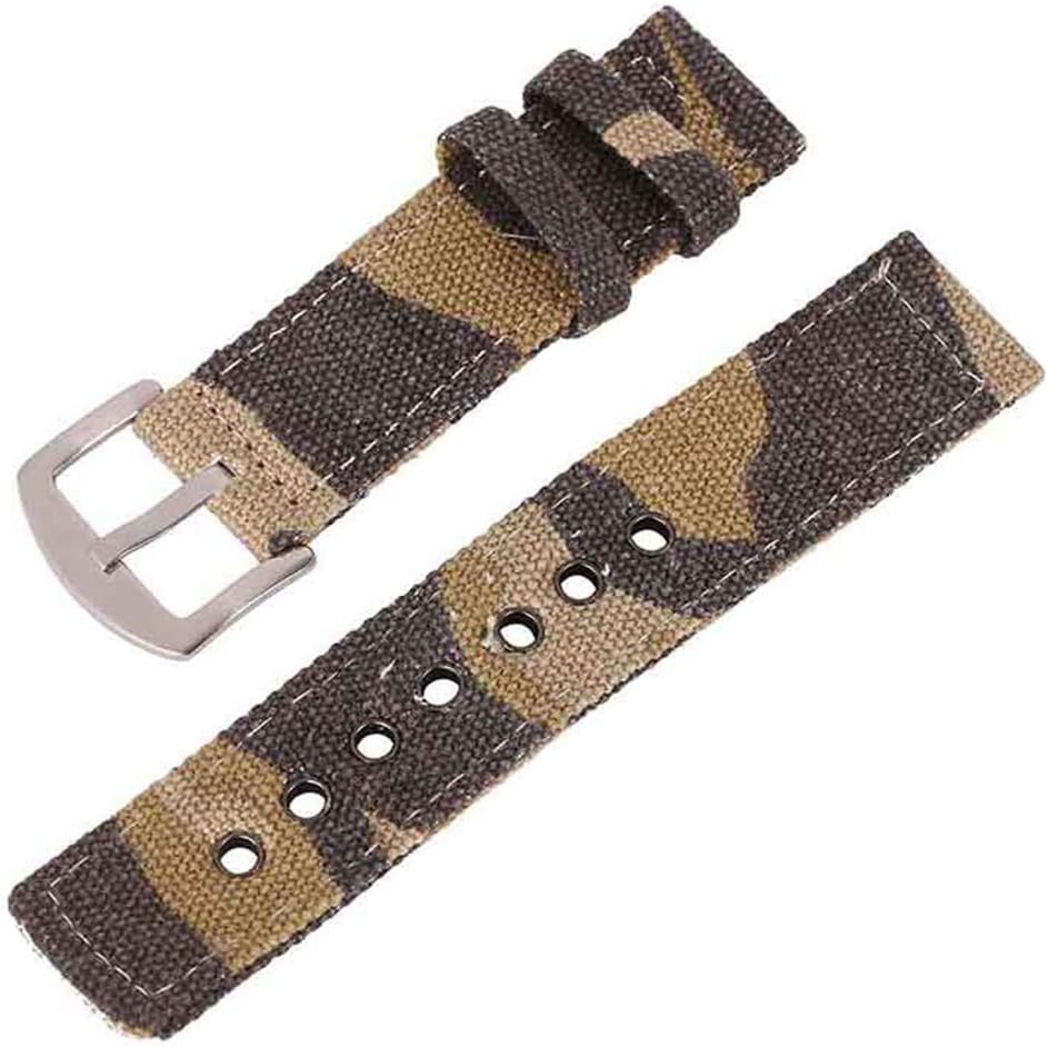 Canvas Watch Strap for Men and Women 2 Piece NATO Straps Premium Watch Bands Replacement Width 18mm 20mm 22mm 24mm