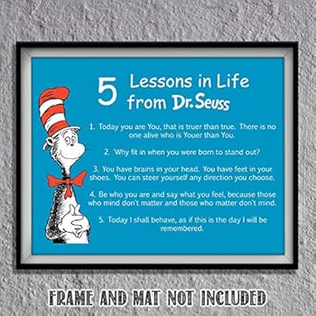 Dr. Seuss Quotes Wall Art Sign-