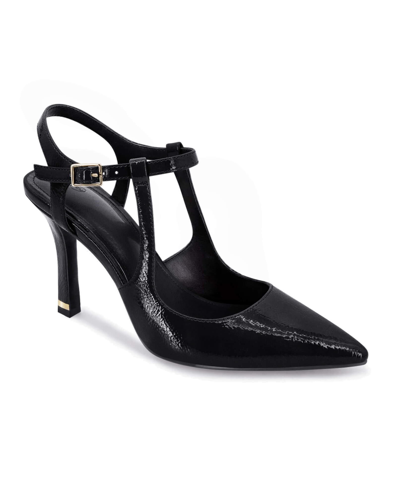 Coutgo Womens High Heels Pointed Toe Ankle Strap