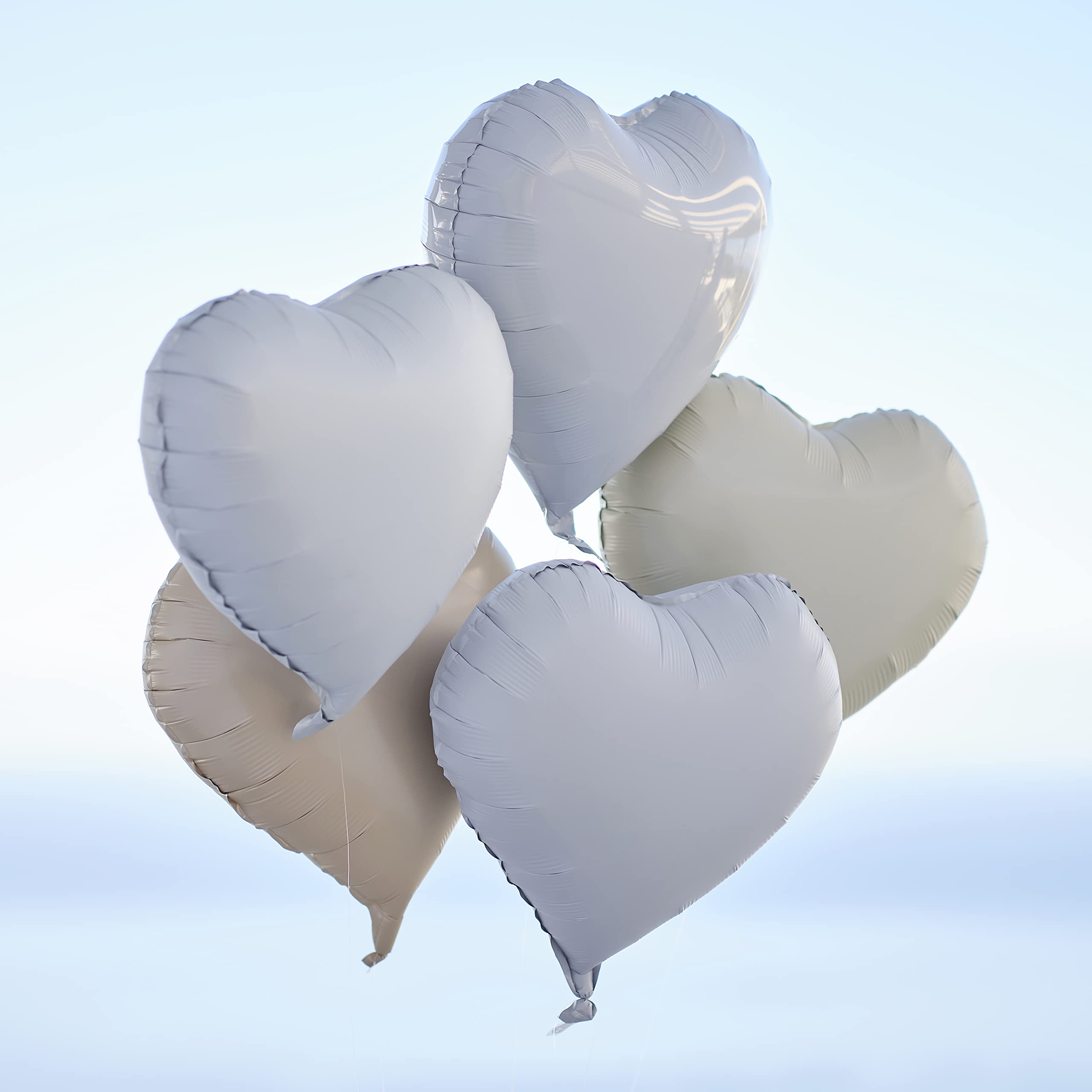 Ginger Ray Heart Shaped Engagement Balloon Bundle Pack of 5