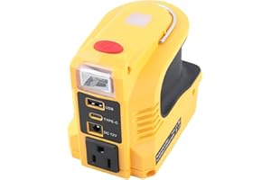 220W Power Inverter for DeWalt 20V Battery, DC 20V to AC 110V~120V Battery Inverter Power Station