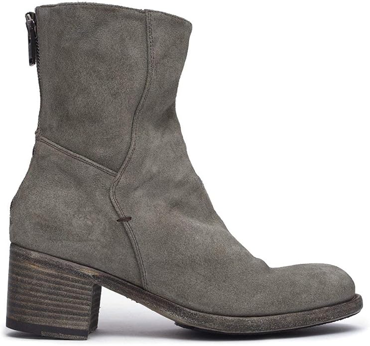 grey mid heel boots