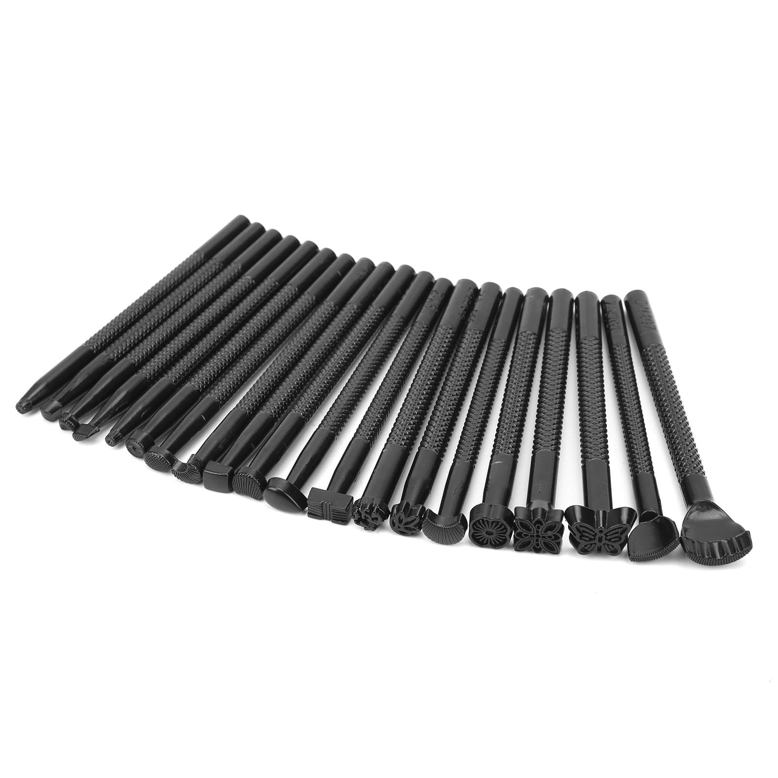 Stamping Punch Tool Set, 20Pcs Leather Working Saddle Making DIY Leather Craft Carving Stamper
