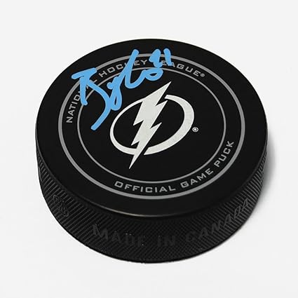 brayden point signed puck