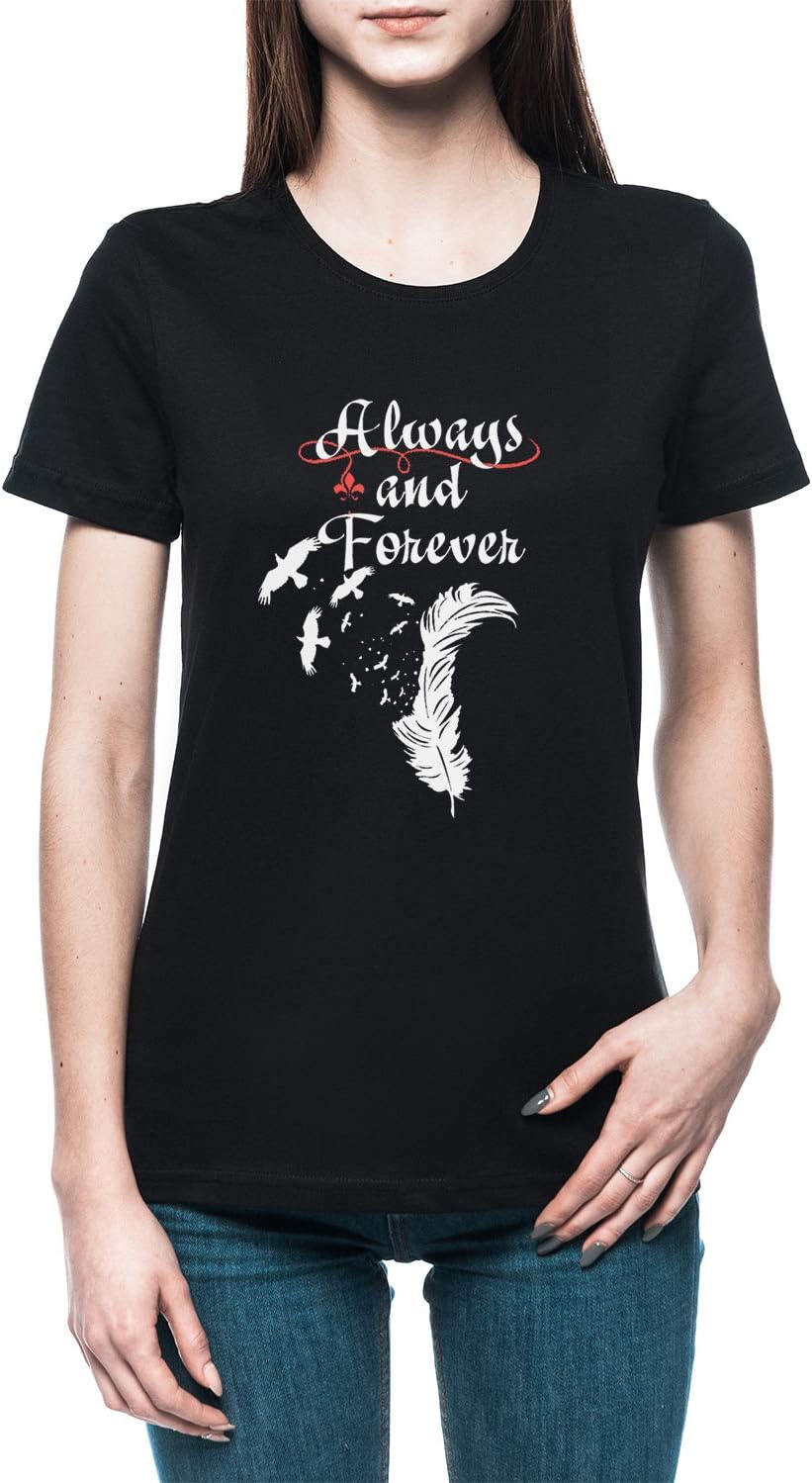 Always and Forever Women's T-Shirt Tee Black