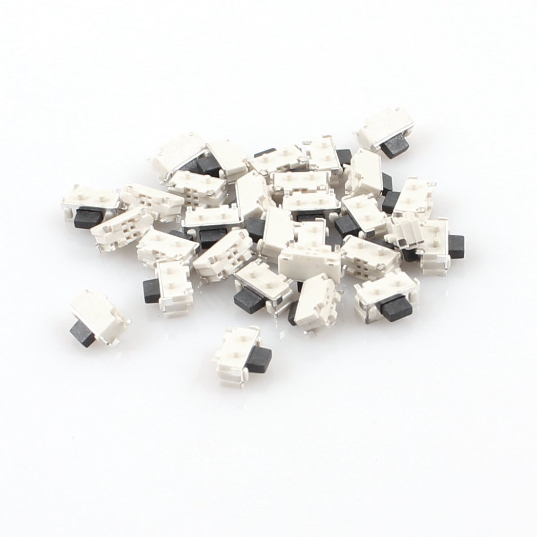 sourcingmap 30Pcs 4mm x 2mm SPST Momentary Push Button Surface Mounted Devices SMT Tactile Tact Switch