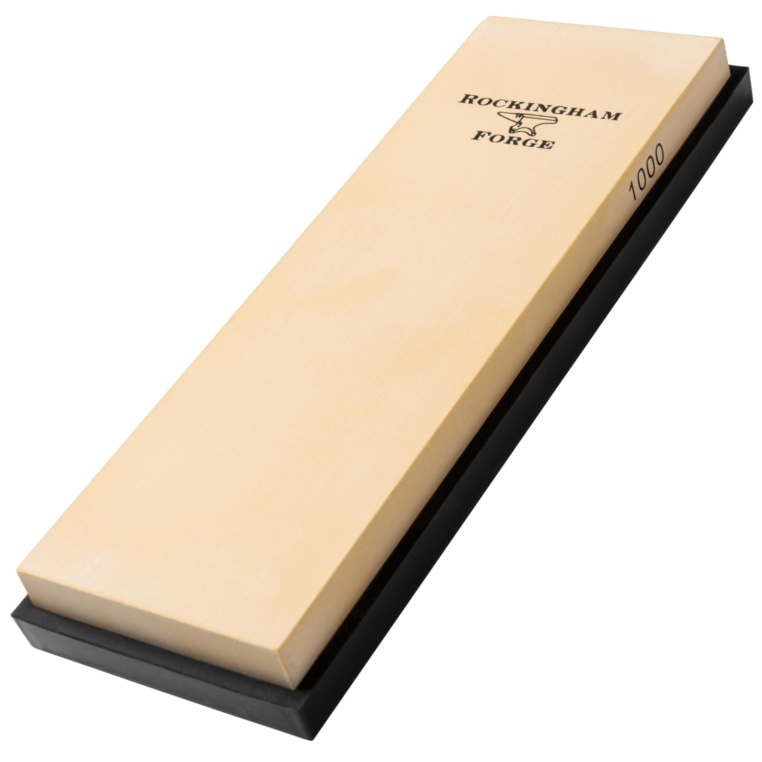 Rockingham Forge SUPERSHARP Whetstone, Medium 1000 Grit - Professional Knife Sharpening Stone with Non-Slip Base, 18x6x1.5cm – Knife Sharpener for Kitchen Knives