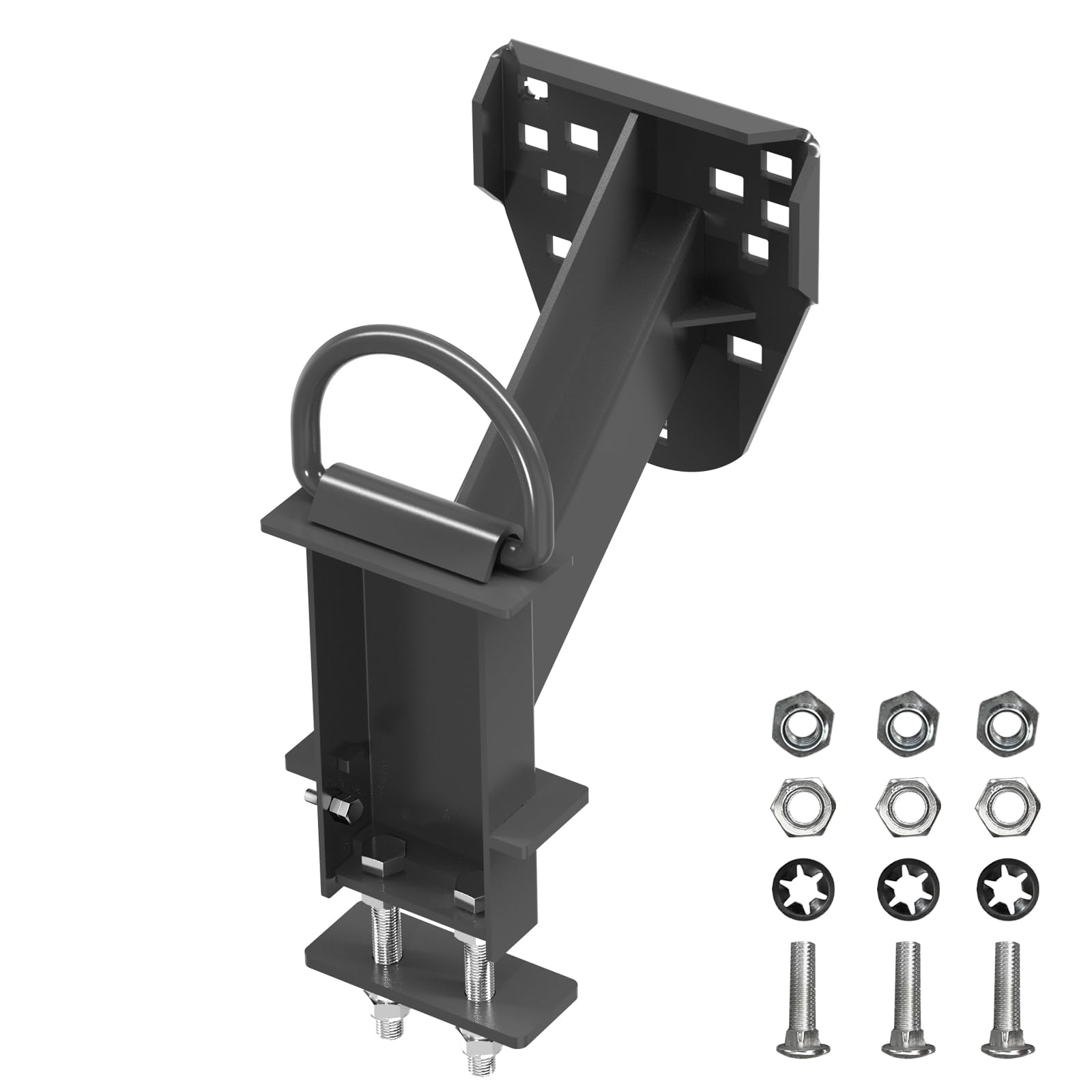 Photo 1 of Jorohiker Stake Pocket Spare Tire Carrier with D-Ring ,Spare Tire Mount Bracket for Trailer Fits Most 4 & 5 & 6 & 8 Lugs Wheels on 4", 4.5", 4.75", 5", 5.5",6" or 6.5" Bolt Patterns