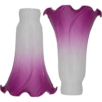 MIXDOM Tulip Glass Lamp Shades Lily Lamp Replacement Shades Tiffany ...