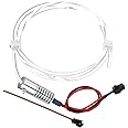 3mm Side Glow Optic Fiber W/ 1.5W 12V LED Light Source Illuminator Kit Car Home