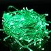 HDE Linkable LED String Lights Holiday Home Fairy Multifunction Wedding College Dorm Room Craft Decoration Expandable Rope Lights (100 Micro LEDS - Green)