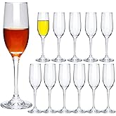 Cadamada 6 oz Champagne Flutes Glass, Wine Flutes Set of 12, for Champagne, Wine, High-End Banquets, Parties, Bars, Weddings, Gifts (12pcs)