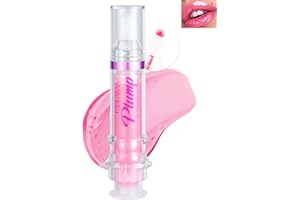 LYSDEFEU Spicy Lip Plumping Booster,Plumping Lip Oil with Chili Extract, High-Shine Smooth Fuller Lips, Hydrating & Volumizes Lip Glaze, Plump and Pout Lip Plumper Lipstick, Christmas Makeup Gift for Women-05#
