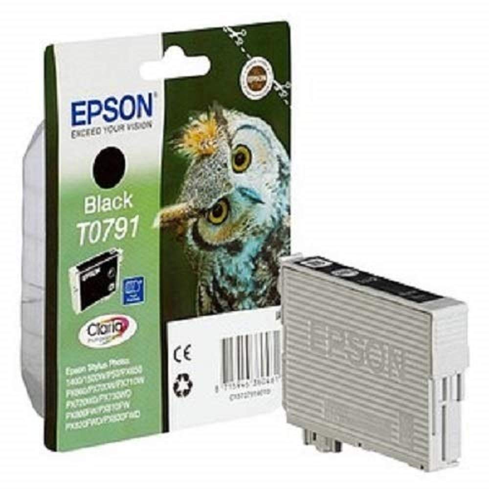 Epson T0791 Ink Cartridges Original, Black, Genuine