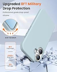 OuXul Designed for iPhone 16 Case,Shockproof Liquid