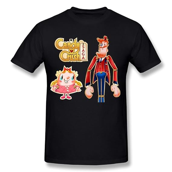Buy Passion Men S Candy Crush Saga T Shirt Black M At Amazon In