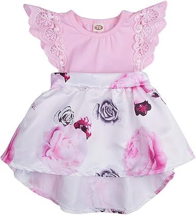newborn baby pink dress