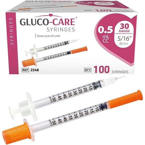 Amazon.com: ONE-CARE Syringes 0.5ml/cc, 30G x 5/16