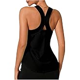 SweatyRocks Women's Workout Tank Top Racerback Sleeveless Athletic Shirt Gym Exercise Yoga Tops