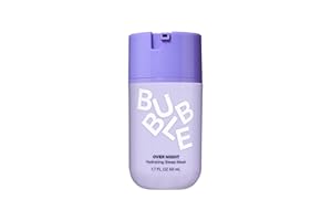 Bubble Skincare Over Night Hydrating Sleep Mask - Gentle Exfoliating Overnight Face Mask for Skin Barrier Repair - Formulated with Mandelic Acid & Sodium PCA to Hydrate, Brighten & Soothe Skin (50ml)