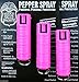 3 PACK POLICE MAGNUM OC-17 MACE PEPPER SPRAY 1/2oz HOT PINK Molded Keychain