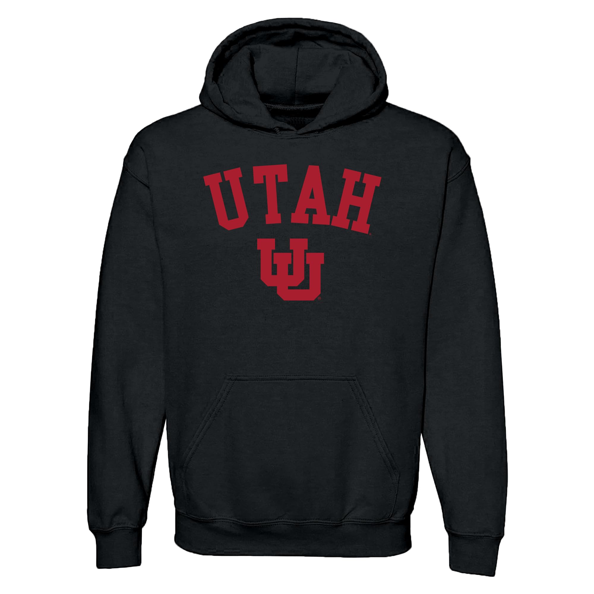 UGP Campus Apparel University of Utah Utes Arch Logo - NCAA University Hoodie - X-Large - Black Image