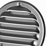 EUROPLAST Aluminium Ø100mm 4in Round Air Vent Grille with Insect Mesh view 7