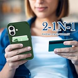 Petocase for iPhone 16 Wallet Case Card Holder Slot
