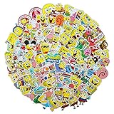100 PCS Spongebob Squarepants Stickers Cartoon Waterproof Stickers Car Laptop Helmet Luggage Vintage Skateboard Wall Decor Gift for Kids