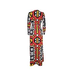 OLUOLIN Women's Casual African Geometric Patterns