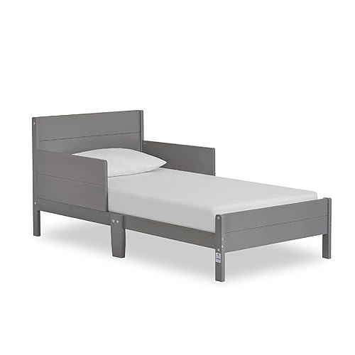 Dream On Me Holland Toddler Bed in Gray, Made with Sustainable New Zealand Pinewood, JPMA & Greenguard Gold Certified Toddler Floor Bed, Non-Toxic Finish