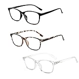 SHUNXI 3 Pack Nearsighted Glasses For Men
