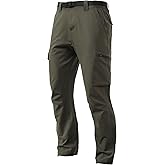 UTWGN Men's Lightweight Cargo Pants Waterproof Quick Dry Tactical Pants Outdoor Hiking Pants with Belt
