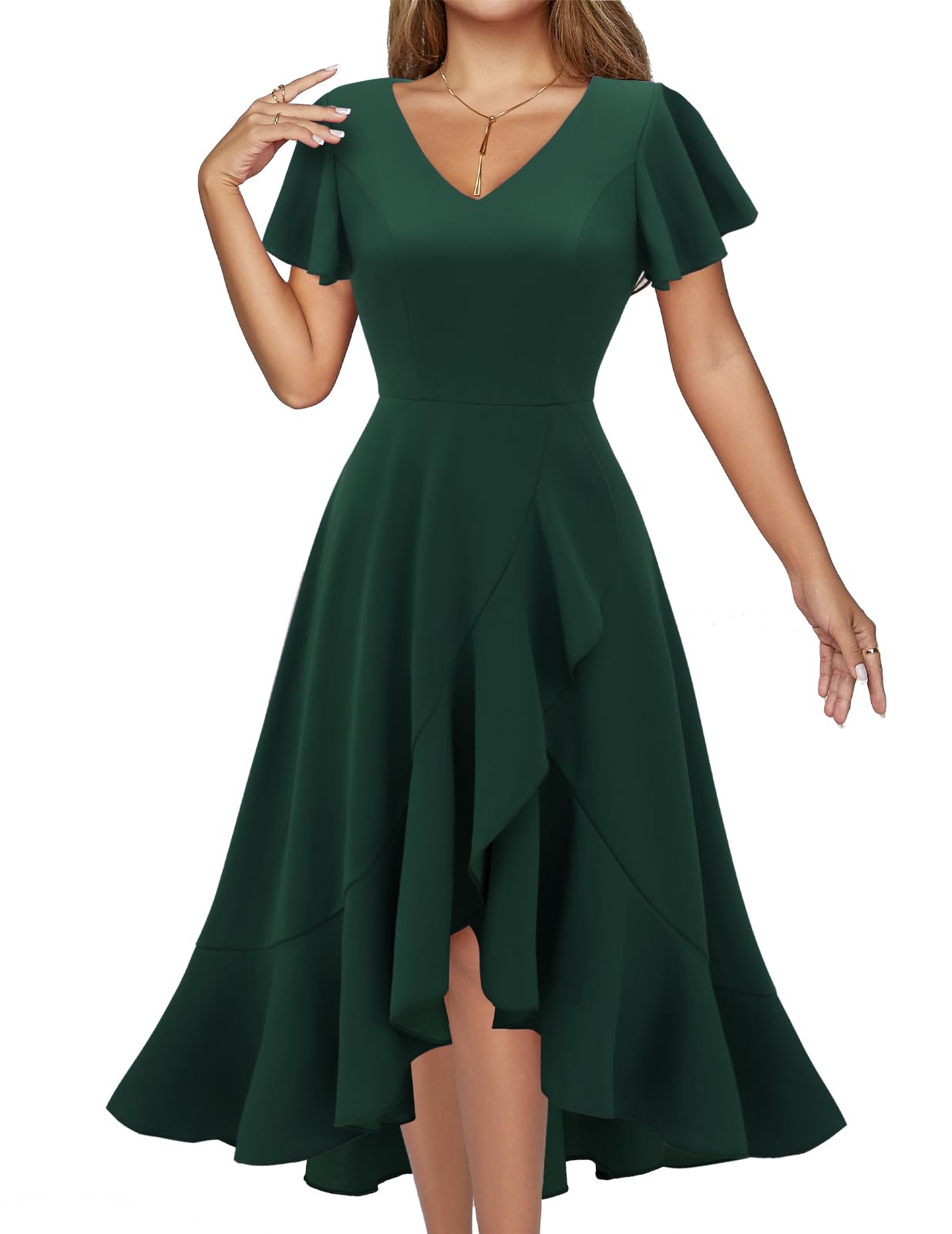 DRESSTELLS Women's Dresses, Modest Cocktail Wedding Guest Mother Bride ...