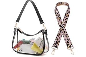 CYHTWSDJ Clear Bag Stadium Approved Clear Purse for Women Stadium