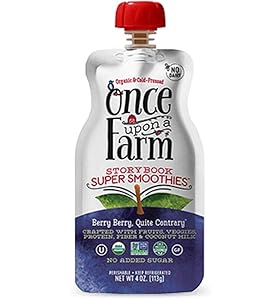 Once Upon A Farm Usda Organic Berry Quite Contrary Smoothie, 4 Ounce (pack Of 8)