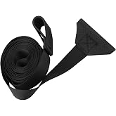 RV Awning Pull Straps for Manual Roll-Up Awnings, 1 Pack | Replaces Worn Awning Strap, 96 in Reach, 0.24 in Track Cord, 1 in Polyester Webbing, Fabric-Friendly End, Rubber Pull Loop
