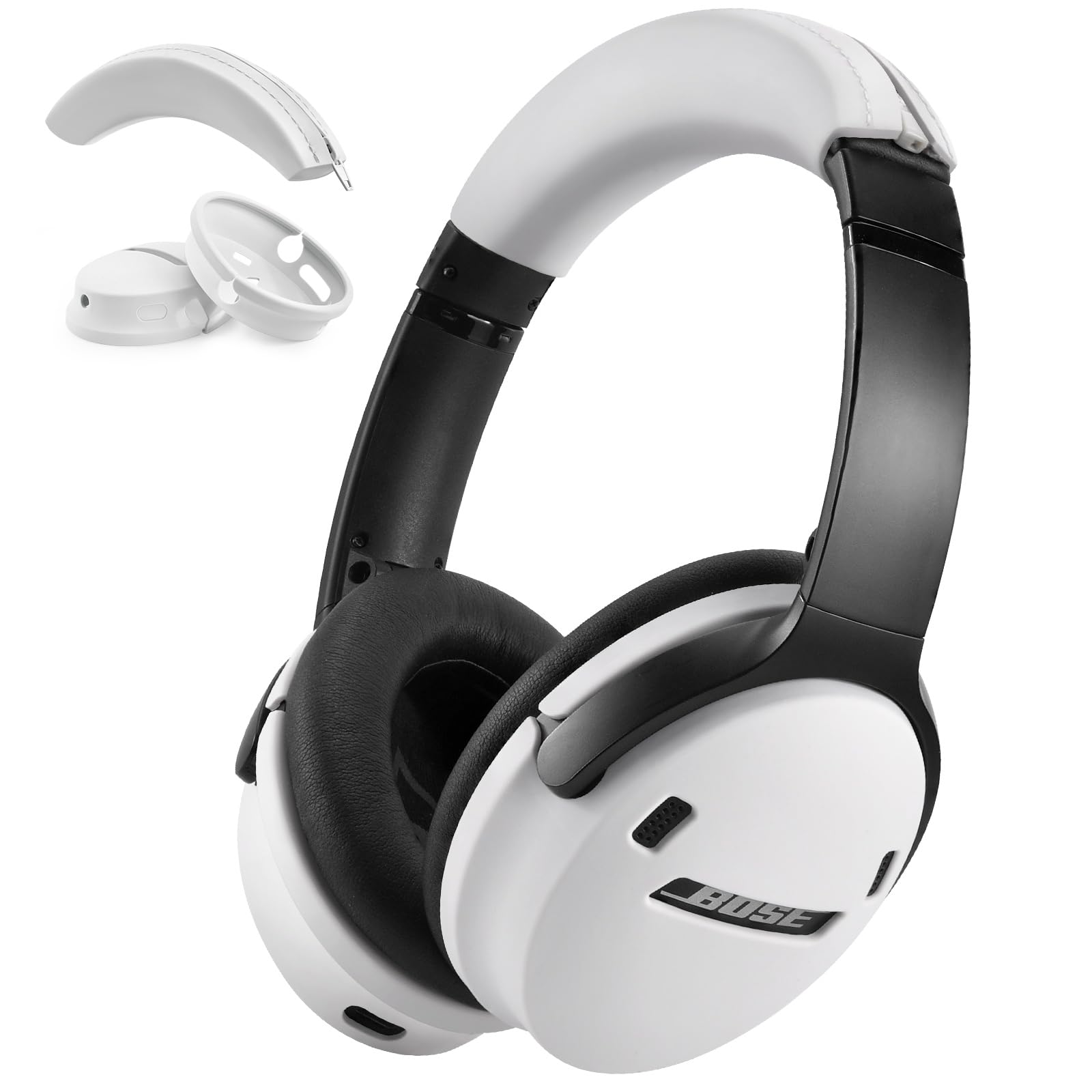 Photo 1 of AIRSPO Case for Bose QuietComfort 45 Bose qc 45 Cover Soft Protective Silicone, White