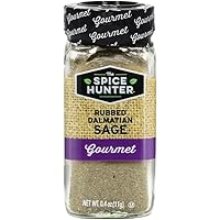The Spice Hunter Sage, Rubbed, Dalmatian, Leaves, 0.4-Ounce Jar