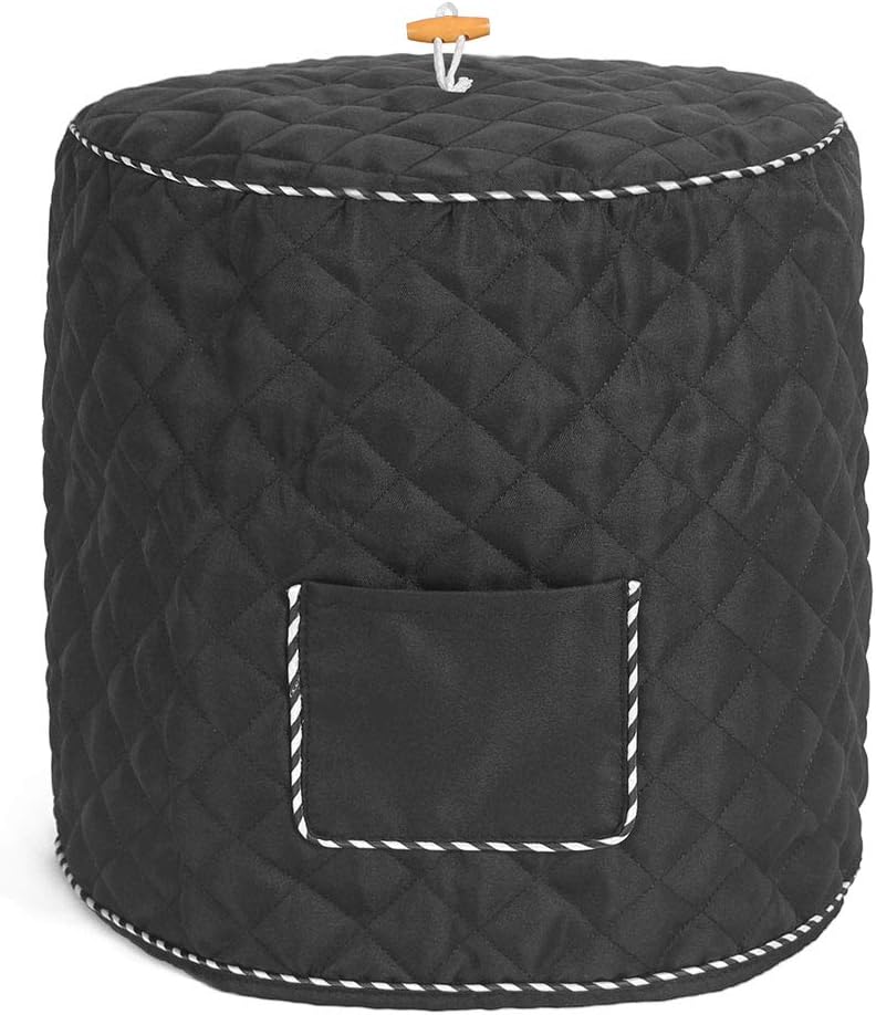 NKTM Pressure Cooker Cover - Fits 8 QT Instant Pot Models (Black 8 QT)