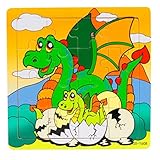 Iusun 16 Pcs Wooden Jigsaw Toy Children Education And Learning Puzzles Toys Kids Gifts (I)