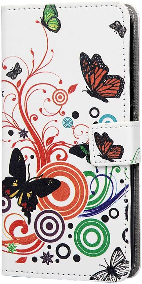 Shukukan Huawei Honor 20 Case, Huawei Nova 5T Phone Cover, Cute Pattern PU Leather Wallet Stand Folio Flip Cases with Card Holders Anti Slip Magnetic Protective Phone Holster Flower