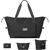 The Foldie Foldable Travel Bag for Women - 40L Weekender Bag with Multiple Pockets - Carry On Expendable Travel Bag