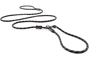 EzyDog Luca All-in-One Slip Collar Climbing Rope Dog Leash Combo - Best Dog Lead for Control, Training, Correction, and Exercising - Perfect for Small Dogs (Lite, Black)