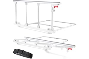 CanFord Bed Rails for Elderly Adults Safety, Folding Bedside Assist Rail Handle, Fall Prevention Safety Hand Guard Grab for Seniors & Surgery Patients, Fit King, Queen, Full, Twin(Tool-Free Assembly)