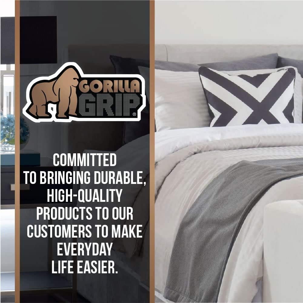 GORILLA GRIP Original Slip Resistant Mattress Gripper Pad, Helps Stop Bed and Topper from Sliding, Stopper Works on Sofa, Futon, and Couch, Easy to Trim Size, Strong, Durable Grips Help Slipping, Twin: Kitchen & Dining
