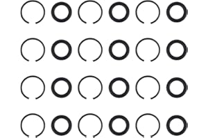 GOSKNOR 12 Sets 1/2” Impact Retaining Ring Clip, Impact Friction Rings with O-Ring Durable Replacement Parts for Electric & Pneumatic Type Wrench