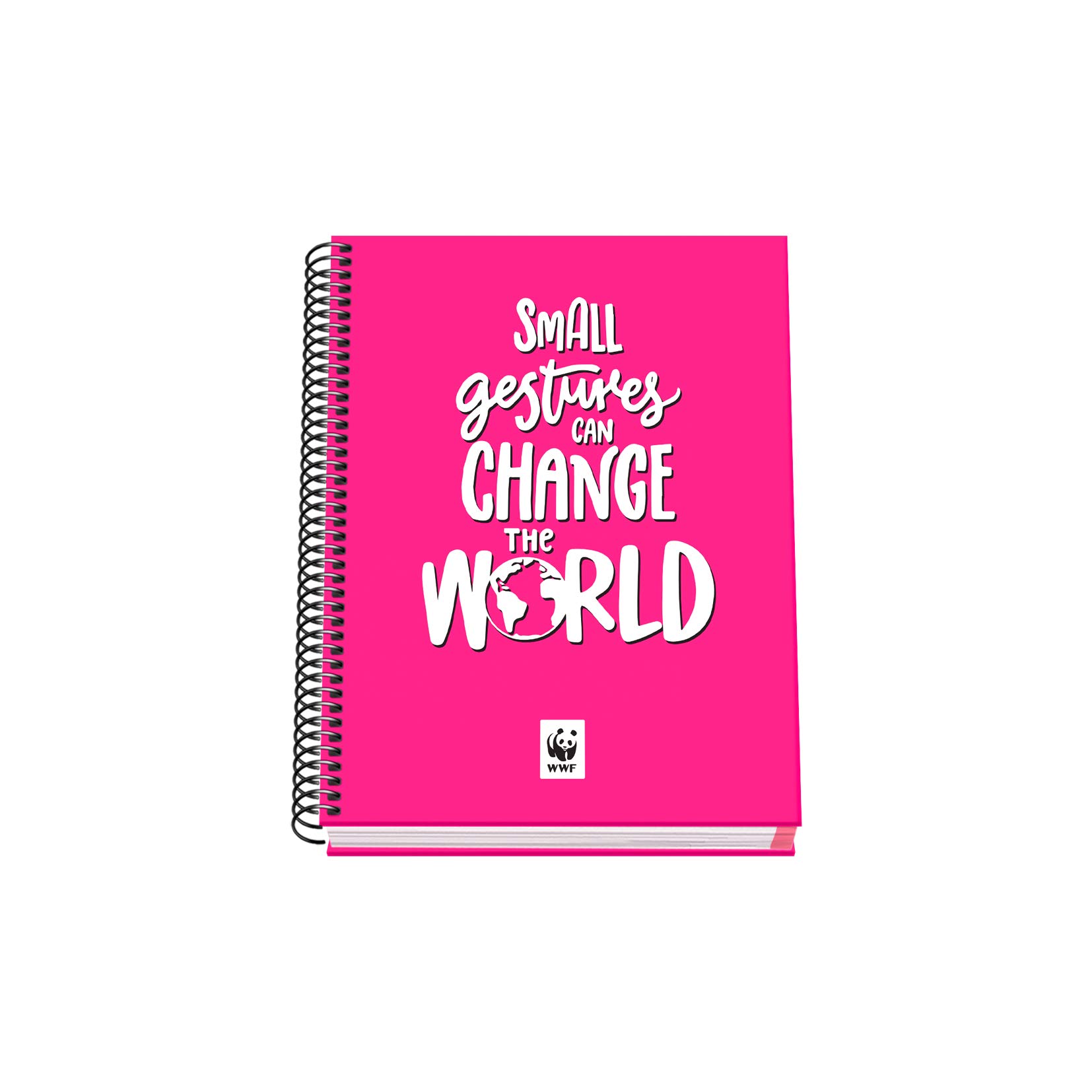 Hardcover A5 Spiral Notebook 100 sheets - WWF - World