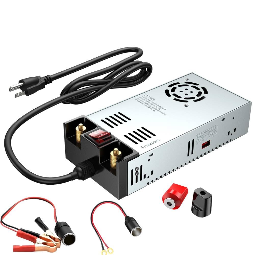 Anbull 110V to 12V Converter, ON/Off Switch, 12V DC Adapter Transformer, Max 50A 600W Power Supply